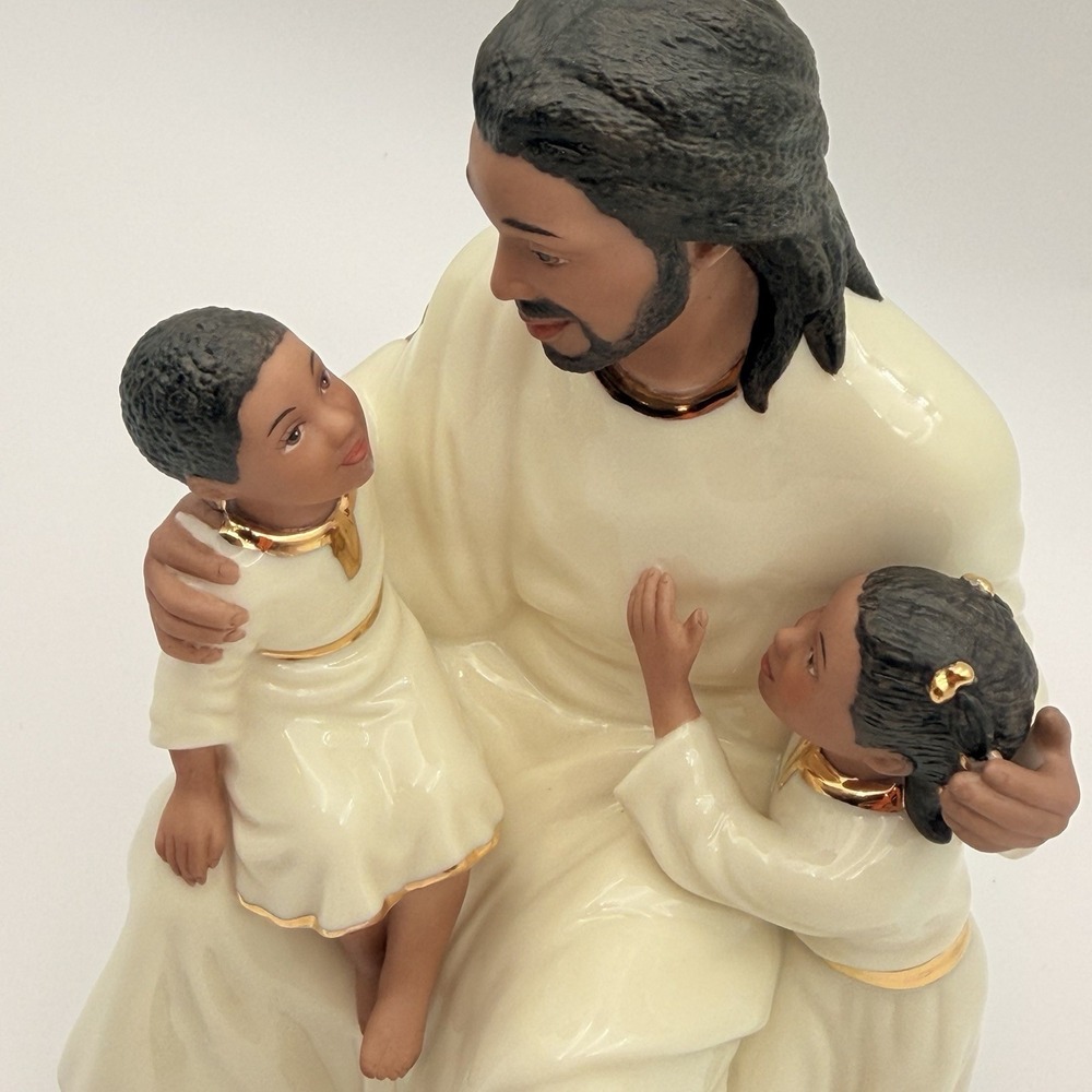 Lenox Cherished Blessings Jesus African America 1989 Retired Lmtd Ed Figurine - Picture 3 of 11